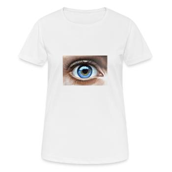 eye - Women's Breathable T-Shirt - white - Front - AI Model Female 172 dark (172cm)