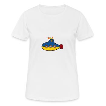 sous-marin - T-shirt respirant Femme - blanc - Devant - AI Model Female 172 dark (172cm)
