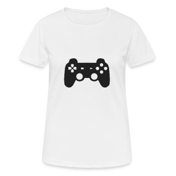 controller - Women's Breathable T-Shirt - white - Front - AI Model Female 172 dark (172cm)