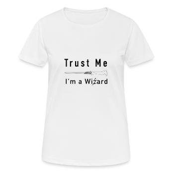 Crois-moi, je suis un magicien - T-shirt respirant Femme - blanc - Devant - AI Model Female 172 dark (172cm)