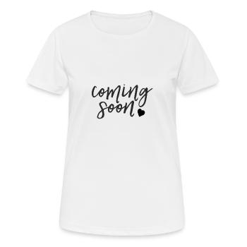 Baby Coming Soon - Baby Loading - Frauen T-Shirt atmungsaktiv - Weiß - Vorne - AI Model Female 172 dark (172cm)