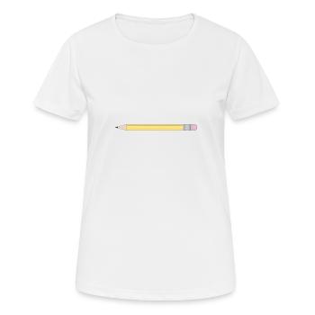 Bleistift Geschenk Geschenkidee - Frauen T-Shirt atmungsaktiv - Weiß - Vorne - AI Model Female 172 dark (172cm)