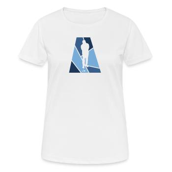 Balle de golf Golfeurs Golf - T-shirt respirant Femme - blanc - Devant - AI Model Female 172 dark (172cm)
