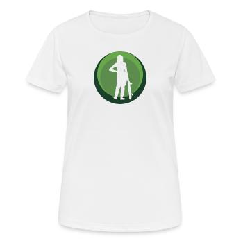 Skateboard Skater Skateboard - T-shirt respirant Femme - blanc - Devant - AI Model Female 172 dark (172cm)