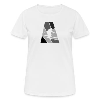 Schifahren Skiing Ski - Women's Breathable T-Shirt - white - Front - AI Model Female 172 dark (172cm)