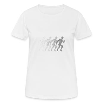 coureur - T-shirt respirant Femme - blanc - Devant - AI Model Female 172 dark (172cm)