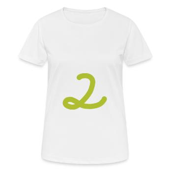 2 Numéro deux - T-shirt respirant Femme - blanc - Devant - AI Model Female 172 dark (172cm)
