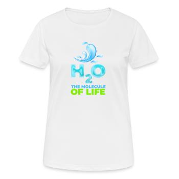Water, the Molecule of life - Women's Breathable T-Shirt - white - Front - AI Model Female 172 dark (172cm)