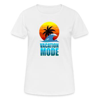 Vacation Mode - Women's Breathable T-Shirt - white - Front - AI Model Female 172 dark (172cm)