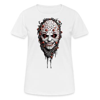 Gruseliges Halloween Trypophobie Horror Design - Frauen T-Shirt atmungsaktiv - Weiß - Vorne - AI Model Female 172 dark (172cm)