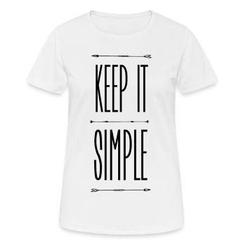 Keep it simple - Women's Breathable T-Shirt - white - Front - AI Model Female 172 dark (172cm)