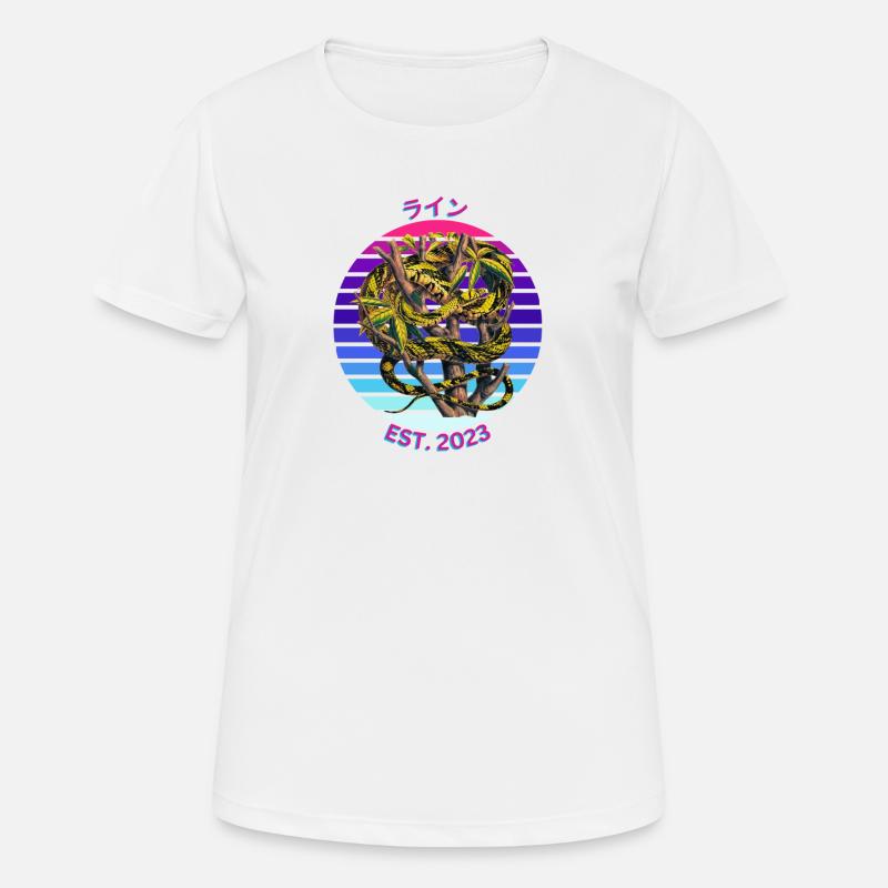 Neon Snake - Women's Breathable T-Shirt - white