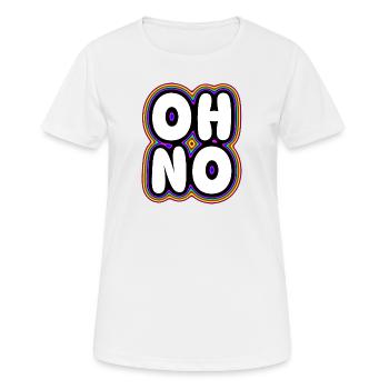 Oh No - Women's Breathable T-Shirt - white - Front - AI Model Female 172 dark (172cm)