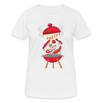 Barbecue - T-shirt respirant Femme - blanc - Devant - AI Model Female 172 dark (172cm)