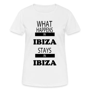 ibiza - T-shirt respirant Femme - blanc - Devant - AI Model Female 172 dark (172cm)