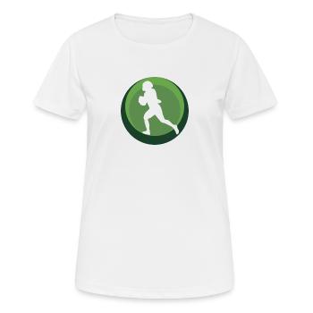 Football américain Footballeur Football américain - T-shirt respirant Femme - blanc - Devant - AI Model Female 172 dark (172cm)