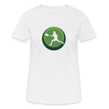 Tennis Tennisspieler Tennis - Frauen T-Shirt atmungsaktiv - Weiß - Vorne - AI Model Female 172 dark (172cm)