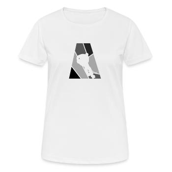 Hockey Eishockey Hockey - Frauen T-Shirt atmungsaktiv - Weiß - Vorne - AI Model Female 172 dark (172cm)