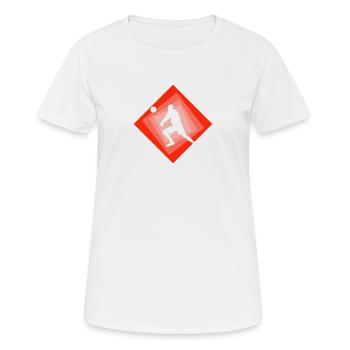 Volleyballer Beachball Volleyball - Frauen T-Shirt atmungsaktiv - Weiß - Vorne - AI Model Female 172 dark (172cm)