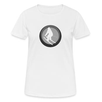 Ski Freeski - T-shirt respirant Femme - blanc - Devant - AI Model Female 172 dark (172cm)
