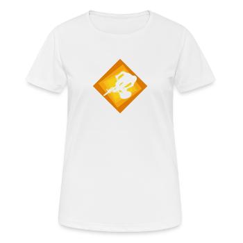 Mountain Biking Downhill Mountain Biking - Women's Breathable T-Shirt - white - Front - AI Model Female 172 dark (172cm)