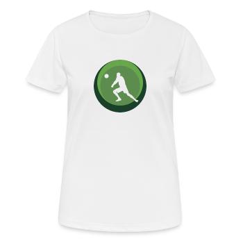 Volleyball Beachvolleyball Volleyballer - Frauen T-Shirt atmungsaktiv - Weiß - Vorne - AI Model Female 172 dark (172cm)