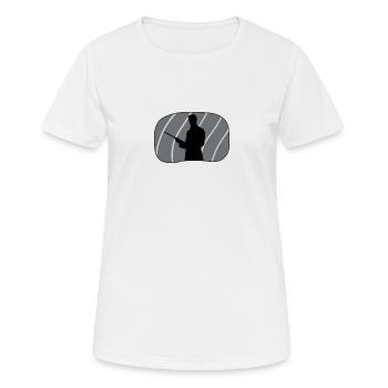 Joueur de billard Joueur de billard Joueur de billard - T-shirt respirant Femme - blanc - Devant - AI Model Female 172 dark (172cm)