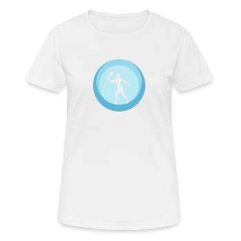 Beachtennis Beachball Beachtennis - Frauen T-Shirt atmungsaktiv - Weiß - Vorne - AI Model Female 172 dark (172cm)
