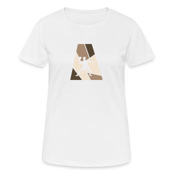 Table Tennis Table Tennis Racket - Women's Breathable T-Shirt - white - Front - AI Model Female 172 dark (172cm)