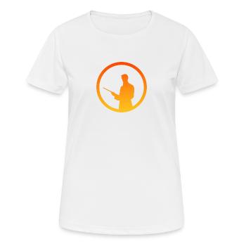 Joueur de billard Joueur de billard Joueur de billard - T-shirt respirant Femme - blanc - Devant - AI Model Female 172 dark (172cm)