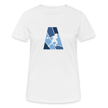Squash Raquette de squash - T-shirt respirant Femme - blanc - Devant - AI Model Female 172 dark (172cm)
