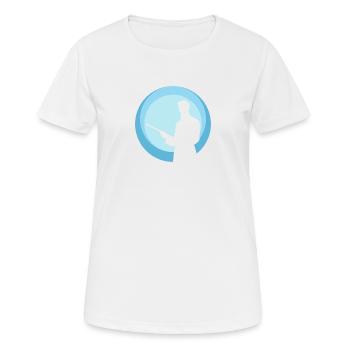 Joueur de billard Joueur de billard Joueur de billard - T-shirt respirant Femme - blanc - Devant - AI Model Female 172 dark (172cm)
