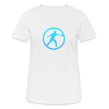 Table Tennis Rackets Table Tennis Rackets - Women's Breathable T-Shirt - white - Front - AI Model Female 172 dark (172cm)