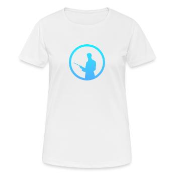 Joueur de billard Joueur de billard Joueur de billard - T-shirt respirant Femme - blanc - Devant - AI Model Female 172 dark (172cm)