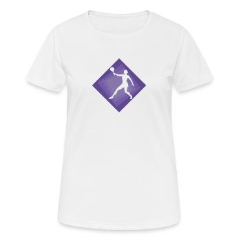 Beach Tennis Tennis Beachball - Frauen T-Shirt atmungsaktiv - Weiß - Vorne - AI Model Female 172 dark (172cm)