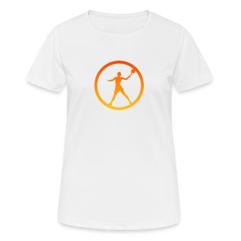 Strandtennis Beachtennis Tennis de plage - T-shirt respirant Femme - blanc - Devant - AI Model Female 172 dark (172cm)