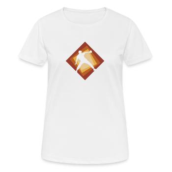 Table tennis, table tennis rackets, tennis - Women's Breathable T-Shirt - white - Front - AI Model Female 172 dark (172cm)