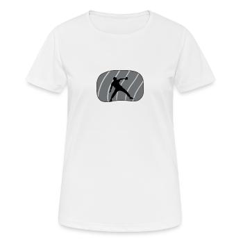 Table Tennis Tennis Table Tennis Racket - Women's Breathable T-Shirt - white - Front - AI Model Female 172 dark (172cm)