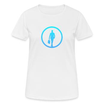 Banques Wall Street Banques - T-shirt respirant Femme - blanc - Devant - AI Model Female 172 dark (172cm)