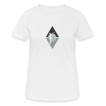 Tige Tournant Twirling Twirling - T-shirt respirant Femme - blanc - Devant - AI Model Female 172 dark (172cm)