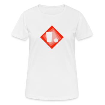 Beerpong Beer Pong Party Monster - T-shirt respirant Femme - blanc - Devant - AI Model Female 172 dark (172cm)
