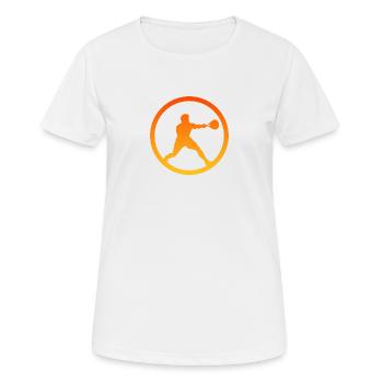 Squash Players Squash Rackets Squash Players - Women's Breathable T-Shirt - white - Front - AI Model Female 172 dark (172cm)