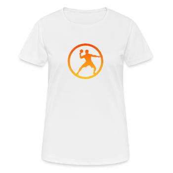 Table Tennis Racket Table Tennis Racket Tennis - Women's Breathable T-Shirt - white - Front - AI Model Female 172 dark (172cm)