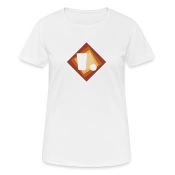 Beerpong Party Monster Bière - T-shirt respirant Femme - blanc - Devant - AI Model Female 172 dark (172cm)