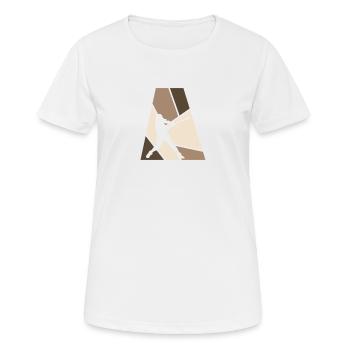Softball Joueur de softball lanceur - T-shirt respirant Femme - blanc - Devant - AI Model Female 172 dark (172cm)