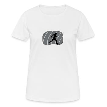 Beachball Beachball Beachsoccer - Frauen T-Shirt atmungsaktiv - Weiß - Vorne - AI Model Female 172 dark (172cm)