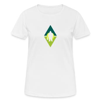 Yeti Lochness Big foot - T-shirt respirant Femme - blanc - Devant - AI Model Female 172 dark (172cm)