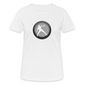 Joueurs de tennis de table Joueurs de tennis de table - T-shirt respirant Femme - blanc - Devant - AI Model Female 172 dark (172cm)