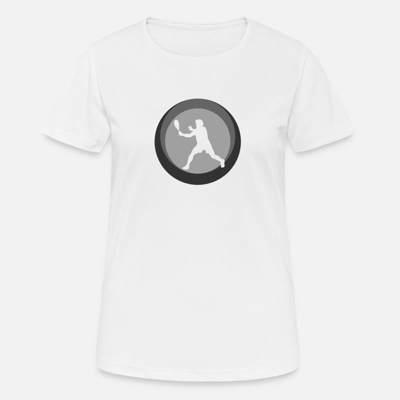 Raquettes de squash Squash Squash Raquettes de squash - T-shirt respirant Femme - blanc