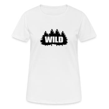 SAUVAGE - T-shirt respirant Femme - blanc - Devant - AI Model Female 172 dark (172cm)